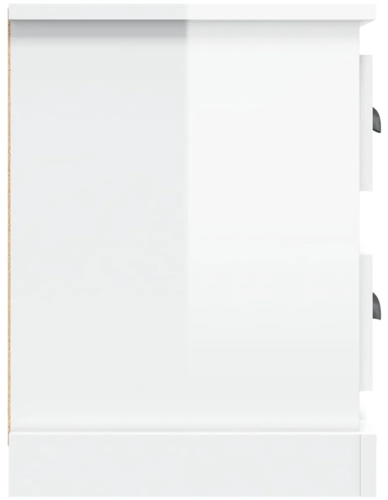 Móvel p/ TV 102x35,5x47,5 cm derivados madeira branco brilhante