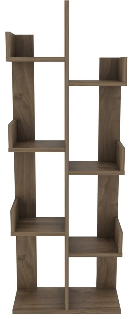 Estante Luisa – Nogueira – 50 cm x 22 cm x 173 cm