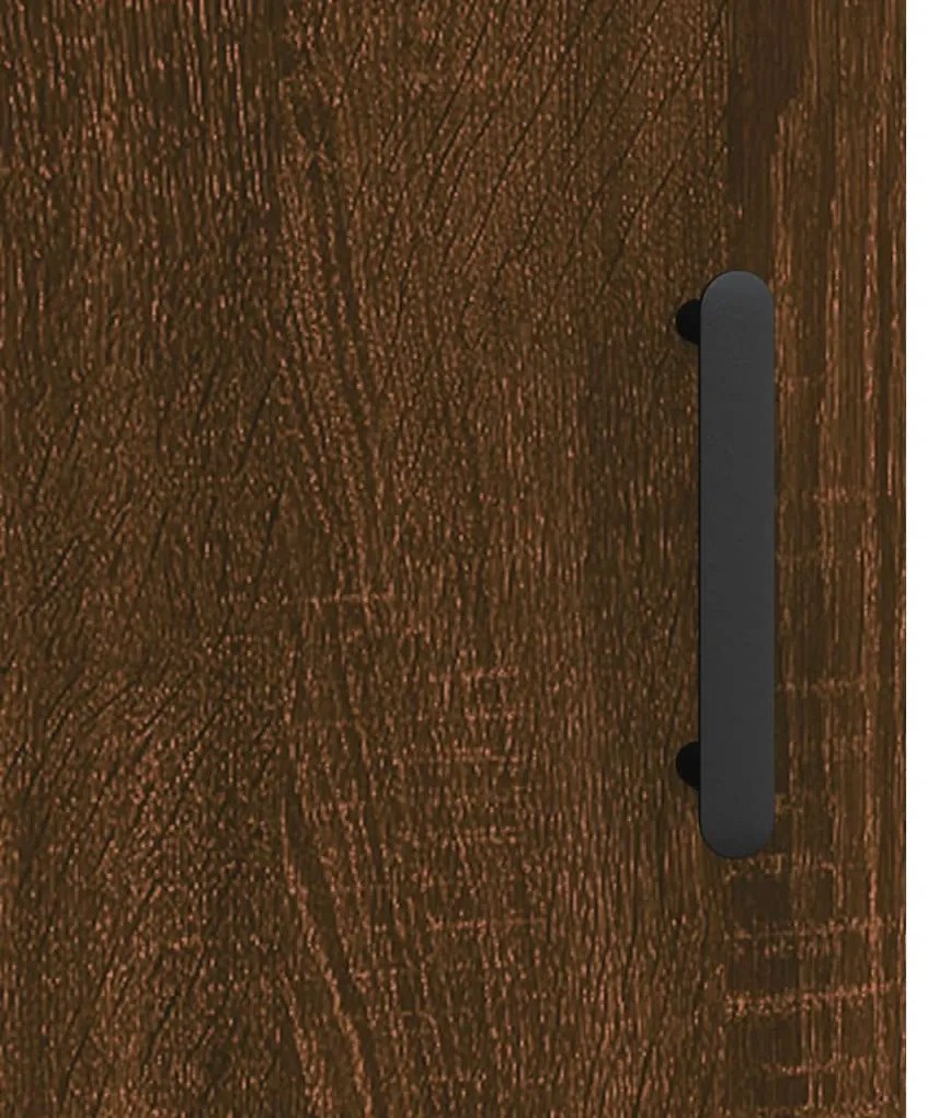 Mesa cabeceira 2pcs 40x40x50cm deriv. madeira carvalho castanho