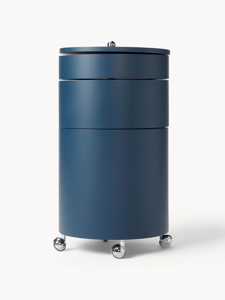 Gaveteiro redondo com rodas Barboy, Design Verner Panton
