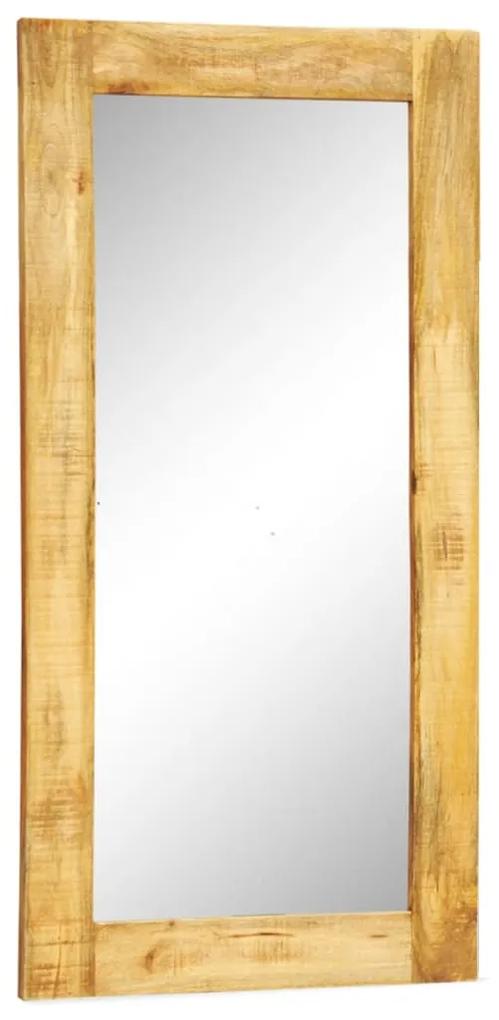 241089 vidaXL Espelho de parede c/ estrutura de madeira maciça 120x60 cm