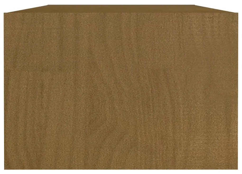 Mesa de centro 110x50x34 cm pinho maciço castanho mel