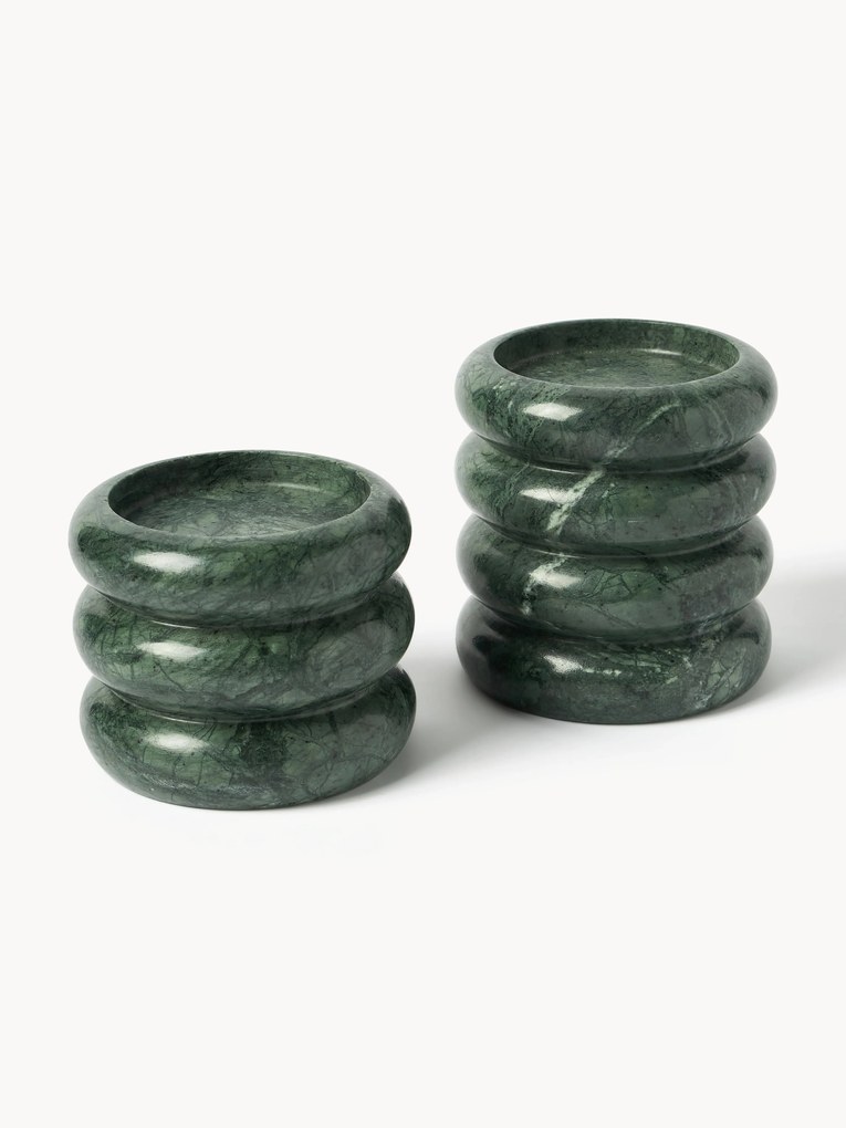 Castiçais em mármore Orta, conjunto de 2