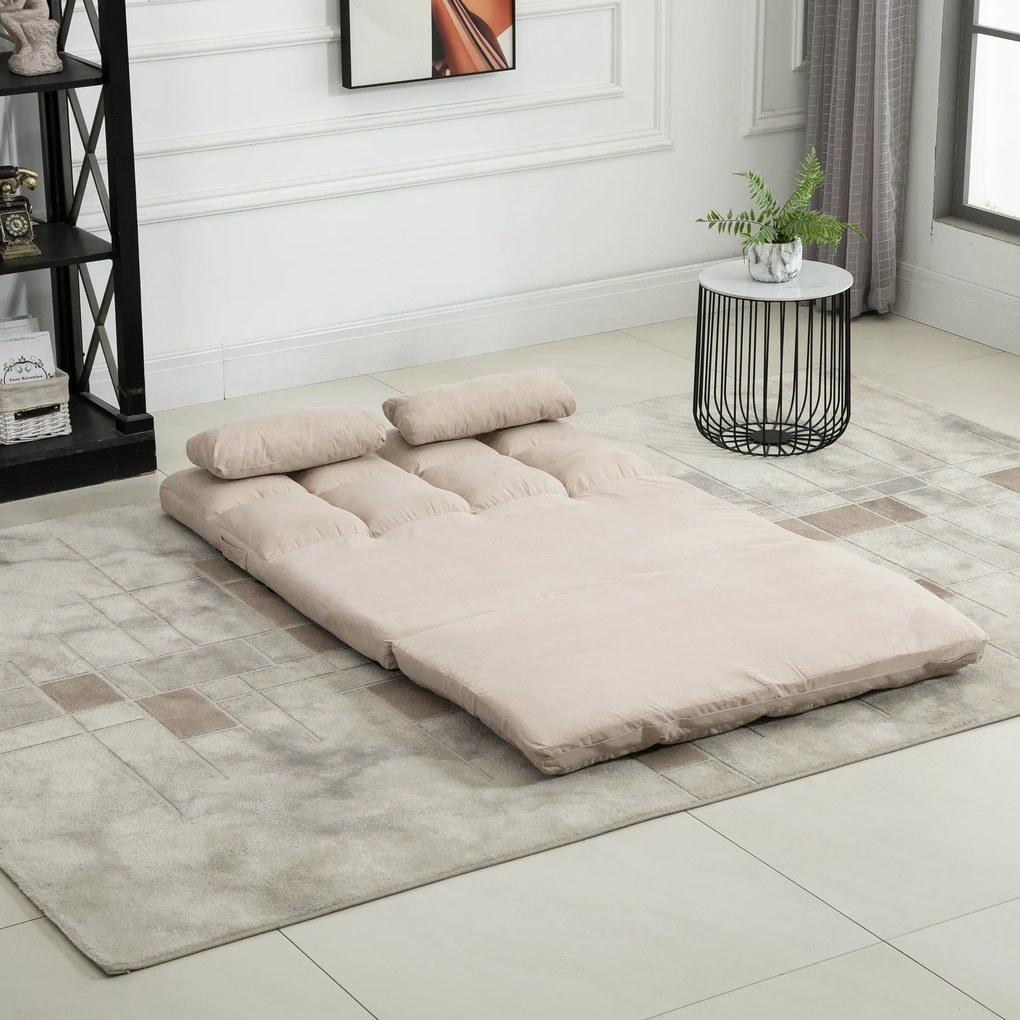 Poltrona-cama dobrável - Poltrona-cama - Encosto reclinável com 14 posições - 2 almofadas