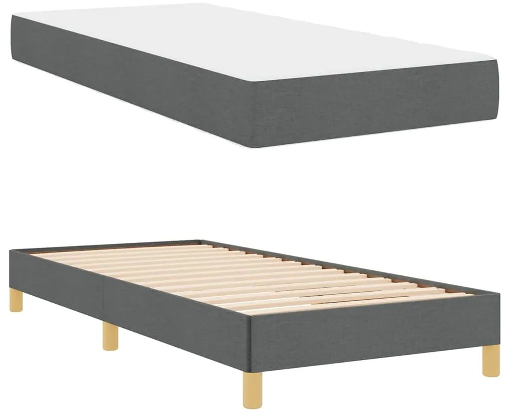 Cama Box Taupe, Marrom 90 x 190 cm