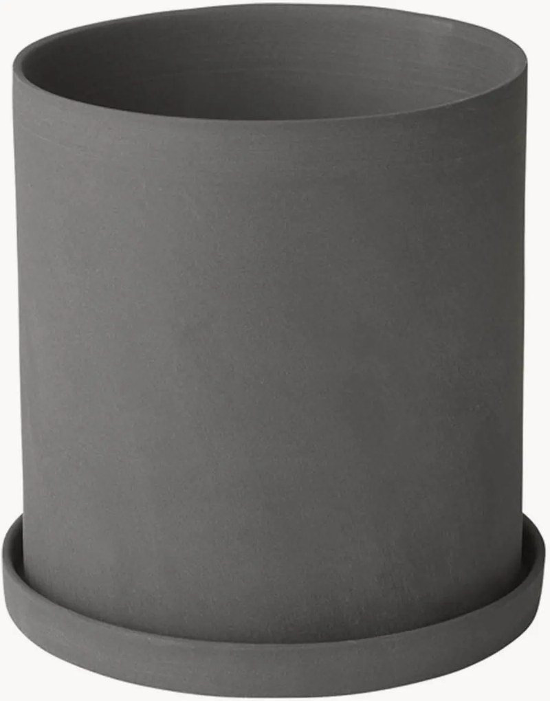 Vaso com prato Nona Pewter
