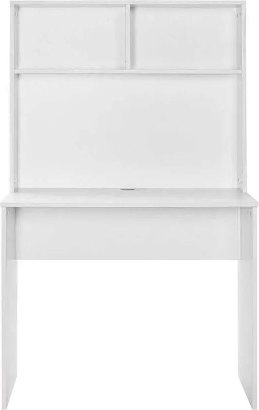 Secretária "Turvis" com Estante - 90 x 148 x 52 cm - Branco - Design M