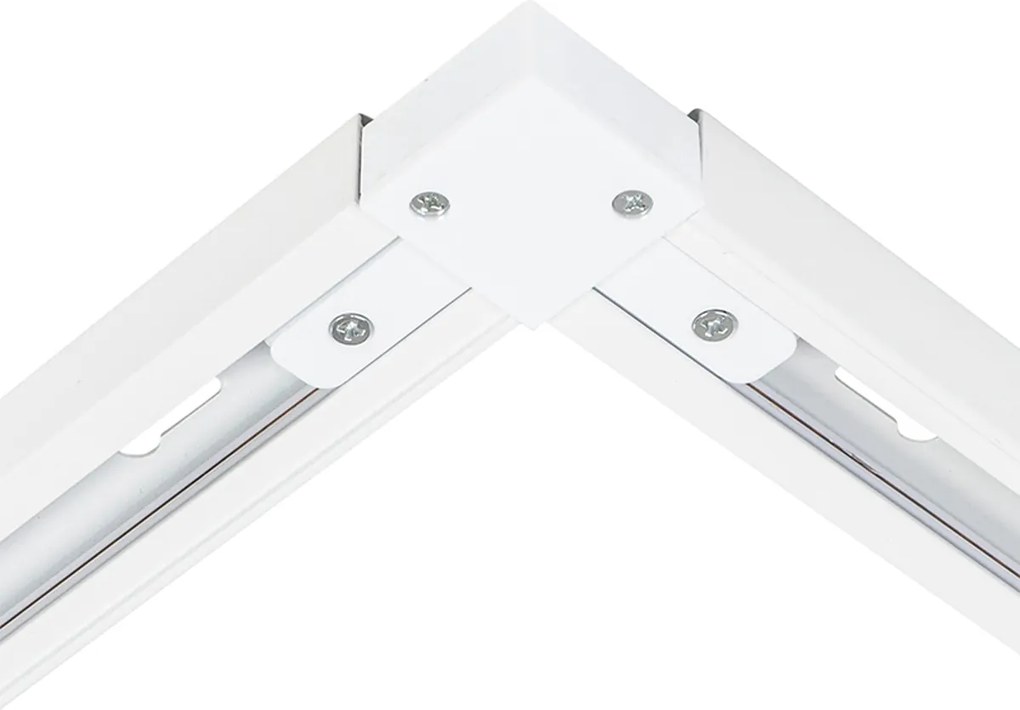 Sistema de iluminação de trilho inteligente com 6 focos brancos monofásicos 300cm - Iconic Jeana