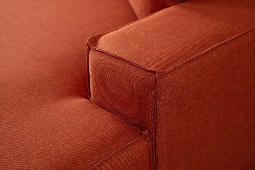 Sofá-Cama de Canto Pırlo – Laranja – 260 cm x 78 cm x 170 cm