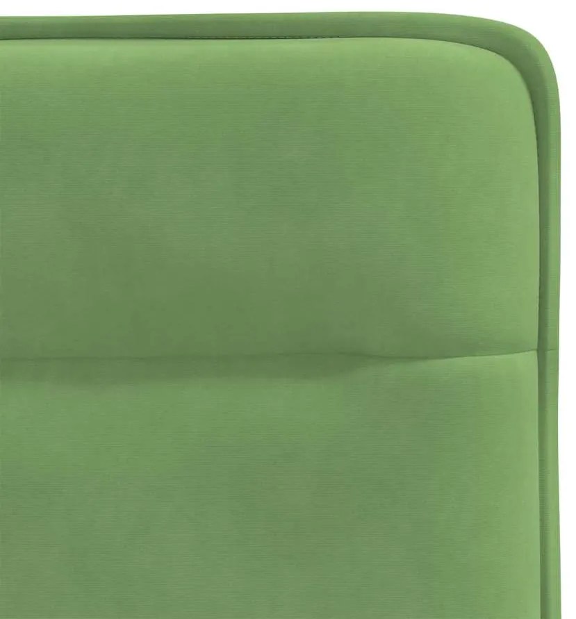 Cadeiras de jantar 2 pcs veludo verde-claro