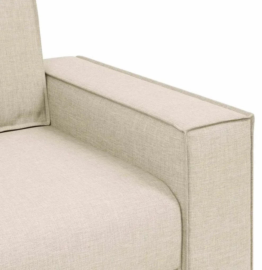 Sofá de 3 lugares vidaXL em Linho de 180 cm