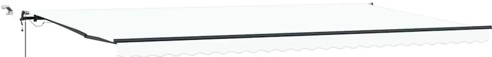 Toldo Retrátil Automático com LED Branco 600x300 cm