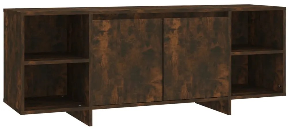 Móvel de TV 130x35x50 cm aglomerado cor carvalho fumado