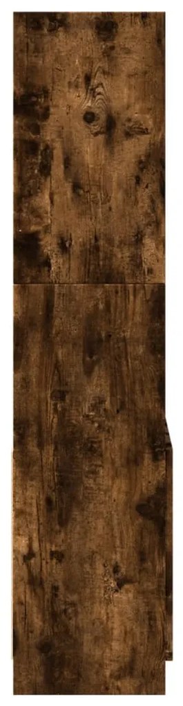 Armário alto 63x33x140 cm derivados de madeira carvalho fumado