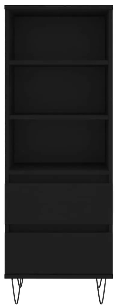 Aparador alto 40x36x110 cm derivados de madeira preto