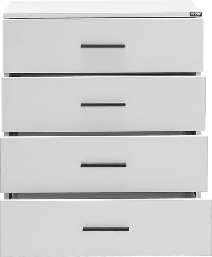 Cômoda "Elara" Moderna Branca - 65x78x41cm - Design Elegante para seu