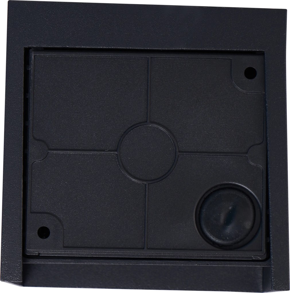 Candeeiro de Parede Moderno Preto Incl. LED IP44 - Edwin Quadro