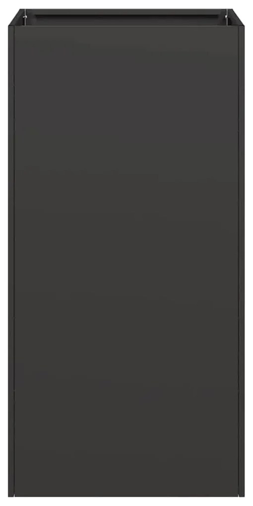 Vaso/floreira 40x40x80 cm aço laminado a frio preto
