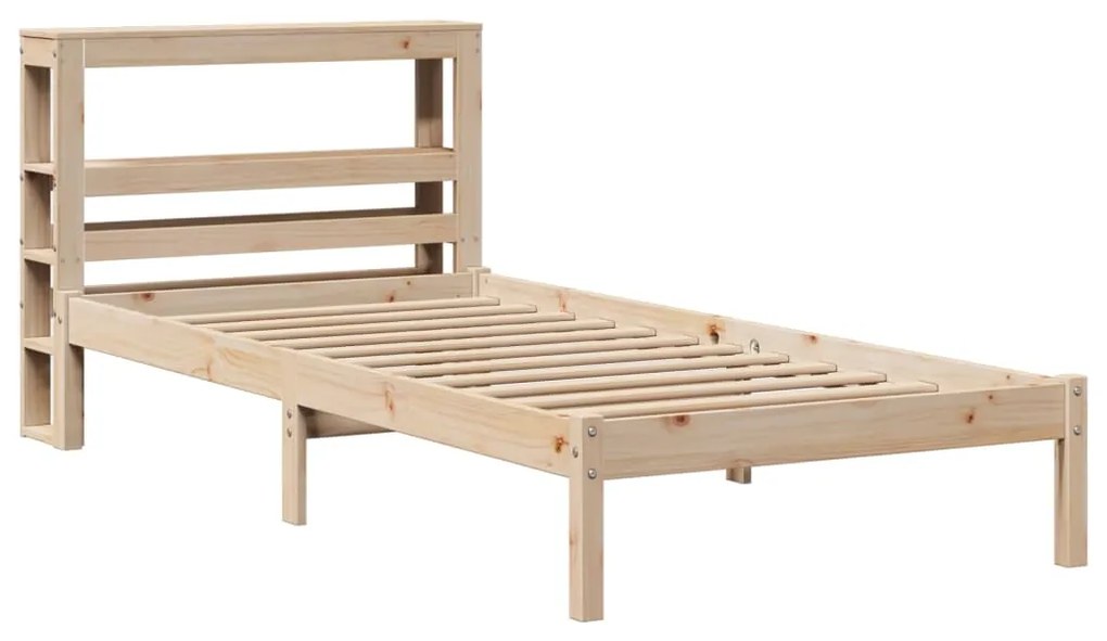 Cama sem colchão 75x190 cm madeira de pinho maciça
