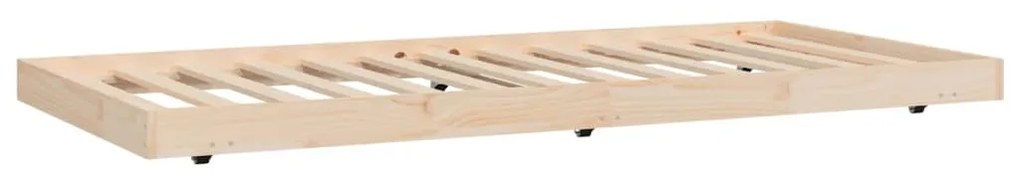 Cama sem colchão 75x190 cm madeira de pinho maciça
