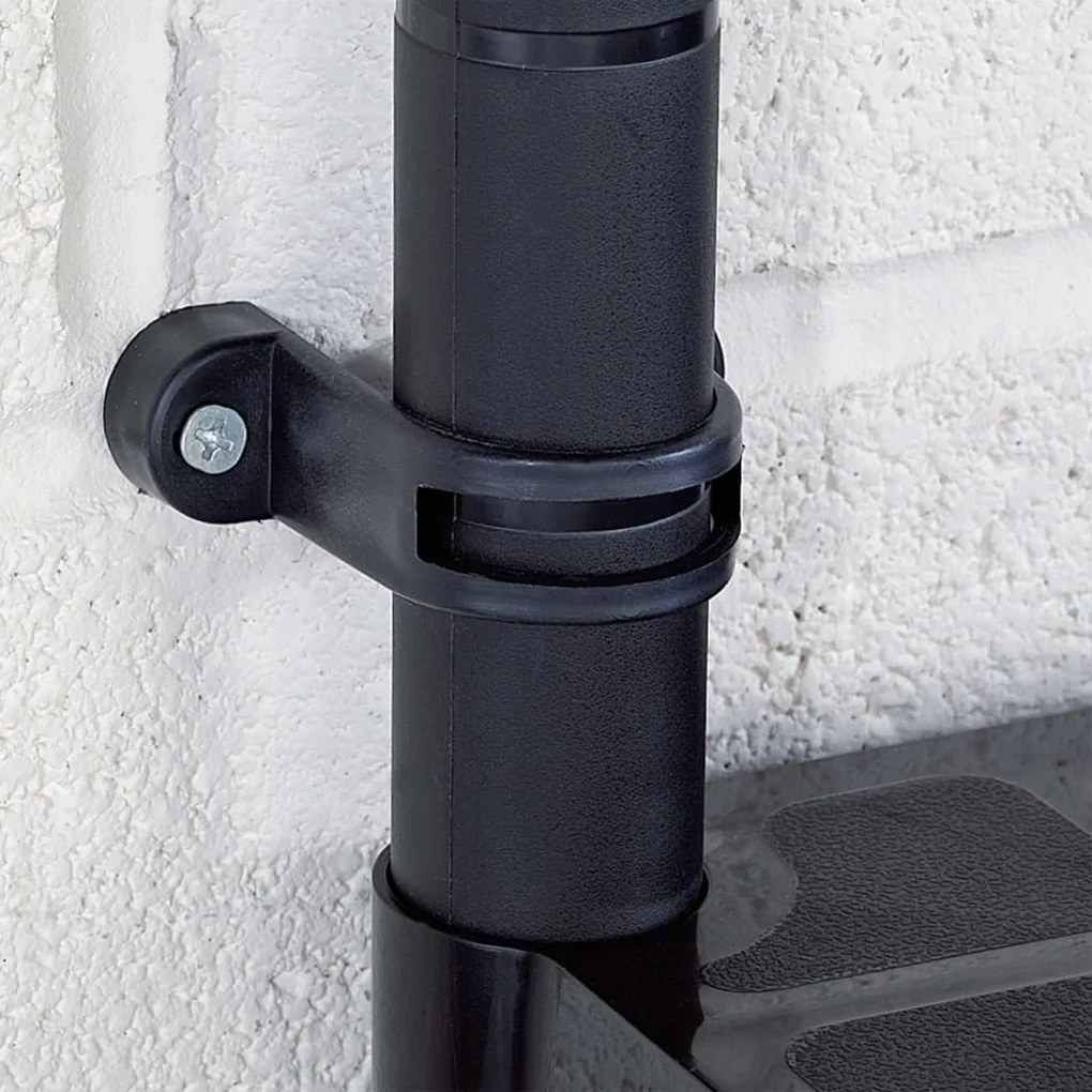 Unidade com 4 prateleiras 61x30,5x130 cm plástico preto