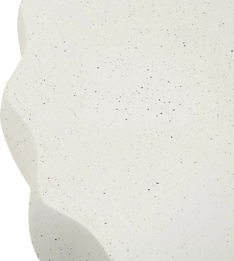 MESA DE APOIO TWISTY Ø 36X47,5 CM CREME