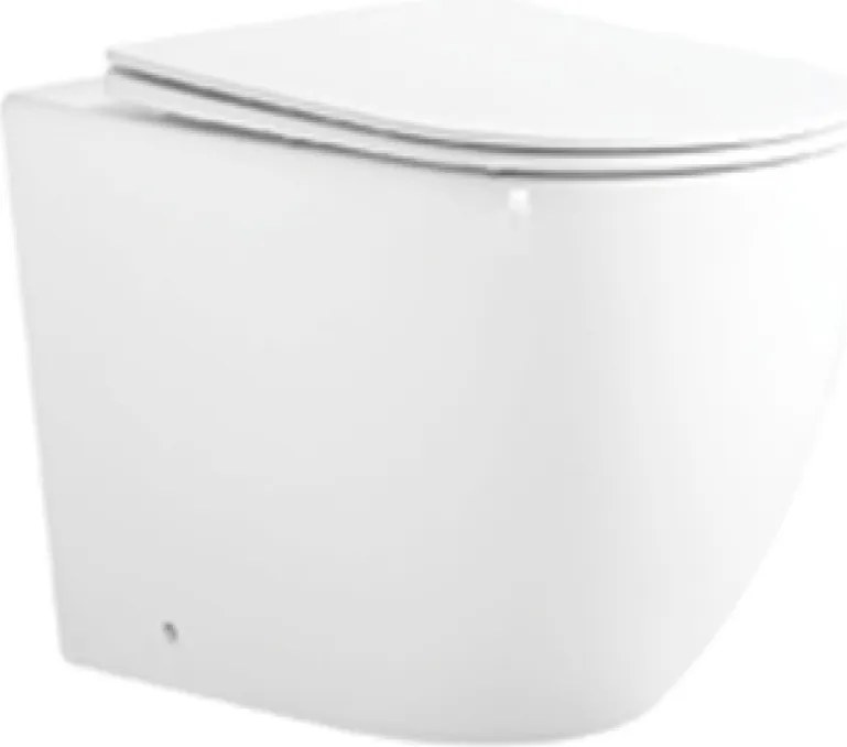 Mexen Lena sanita fixa Rimless Tornado com assento de fecho suave slim, duroplast, branco brilhante - 3222T4000