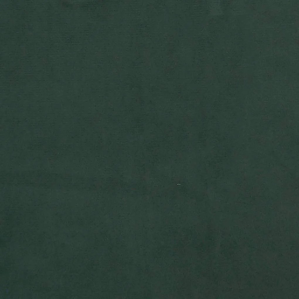 Estrutura de cama sem colchão 80x200 cm veludo verde-escuro