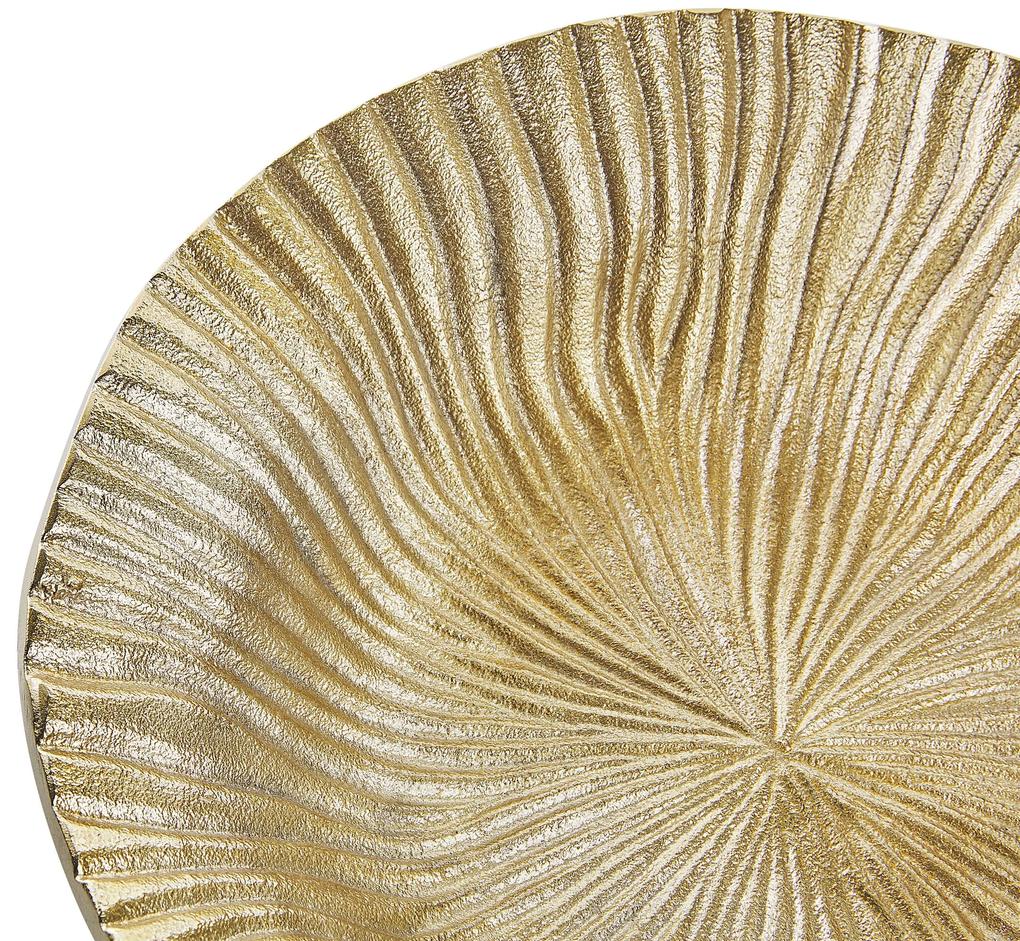 Prato decorativo em metal dourado 29 cm HATRA Beliani