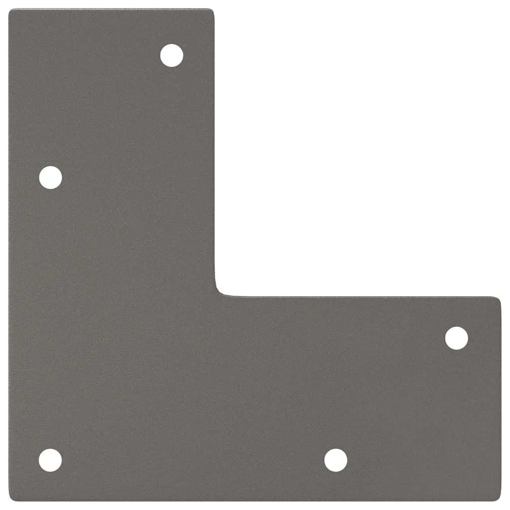 Pernas de grampo para mesa de centro 4 peças Aço natural 30 cm Aço mac