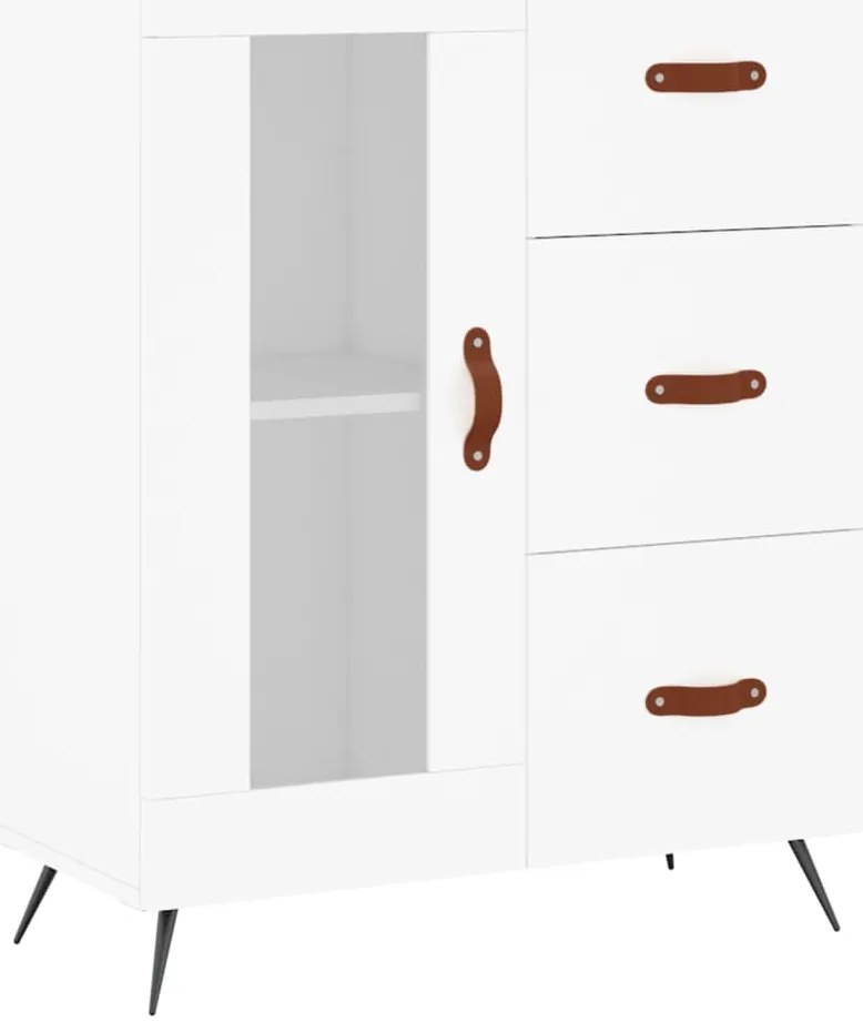 Armário alto 69,5x34x180 cm derivados de madeira branco