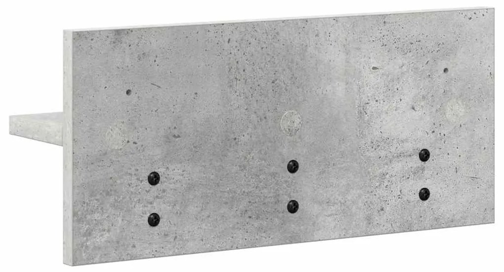 Cabideiro de Parede Cinzento cimento 40 x 10.5 x 18 cm