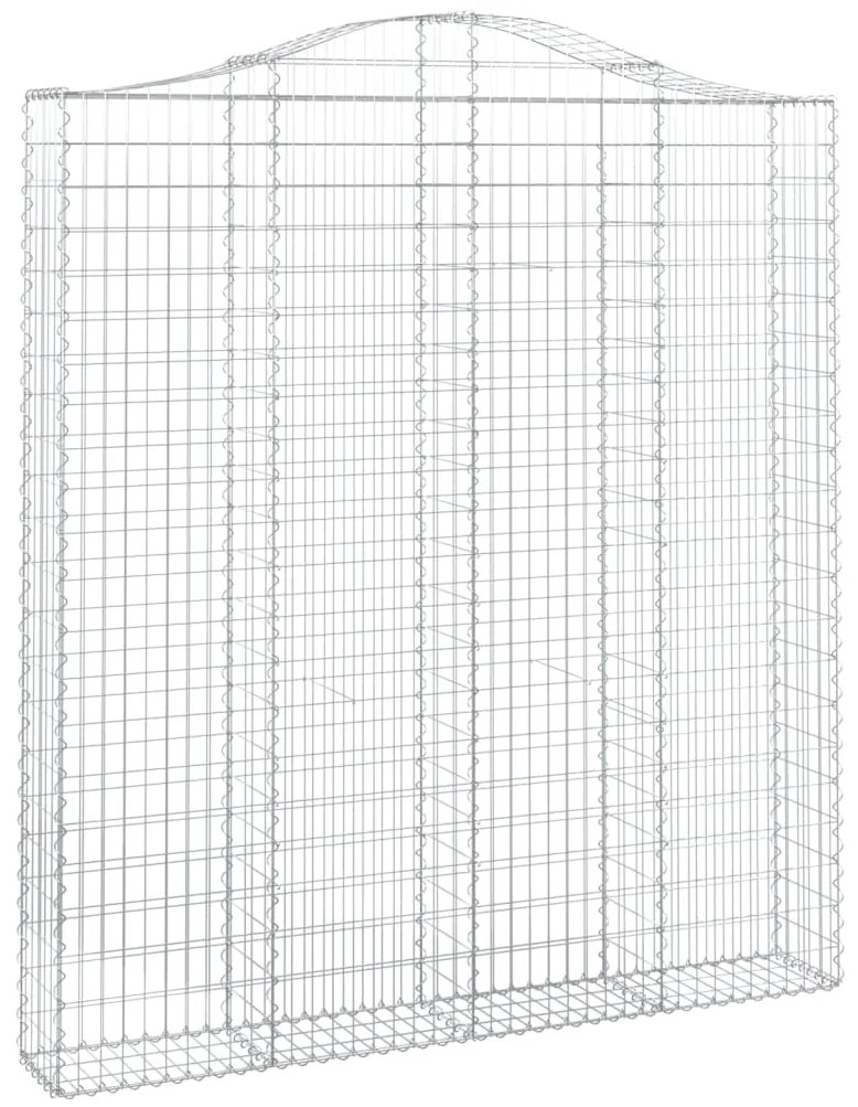 Cestos gabião arqueados 5pcs 200x30x220/240cm ferro galvanizado