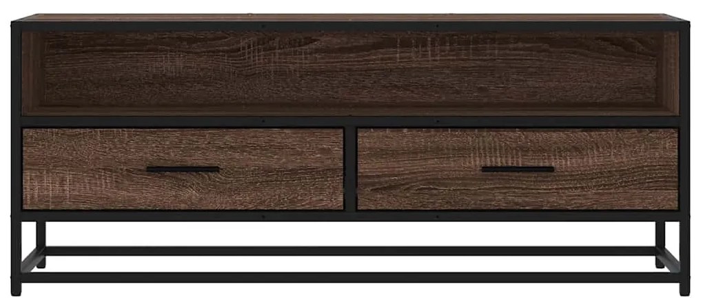 Móvel TV 100x34,5x40 cm deriv. madeira/metal carvalho castanho