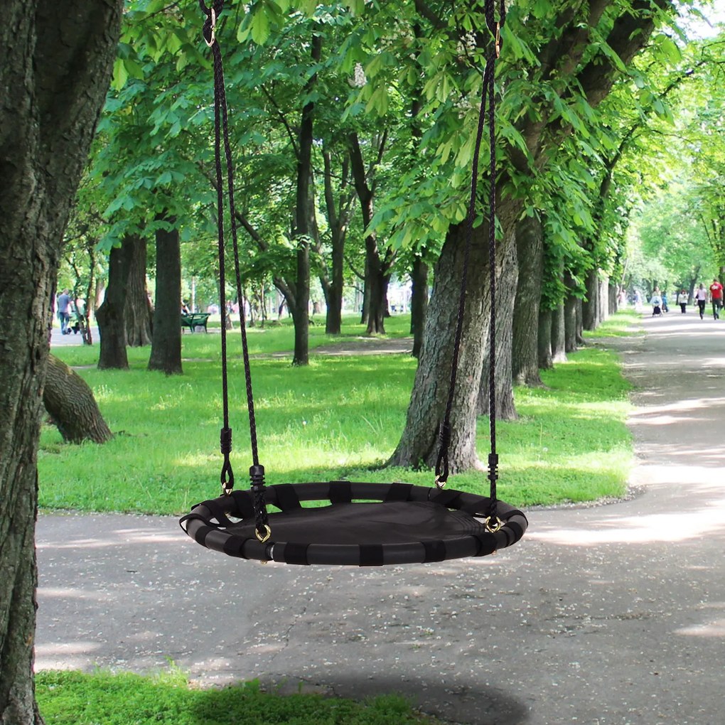 baloiço do  para crianças balanço do ninho da criança forma redonda do balanço da árvore carga 100kg Assento confortável Tecido Oxford Jardim ao ar livre