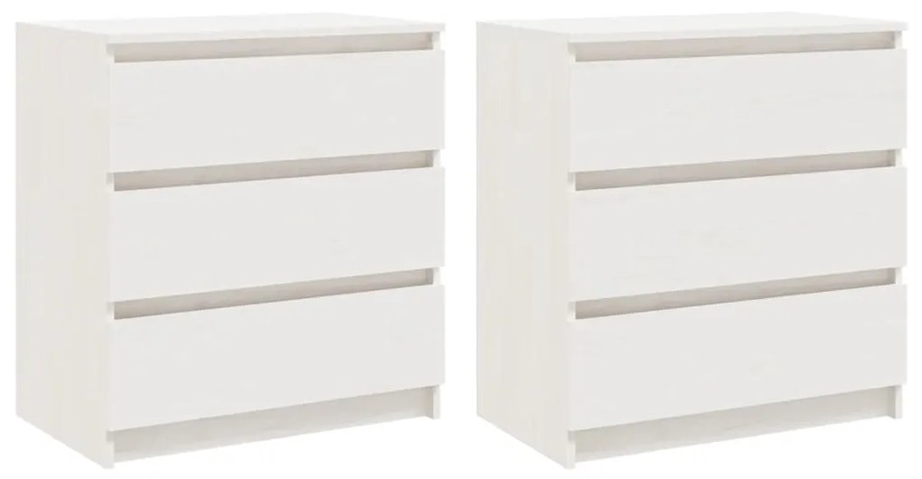 Cómoda Lylle em Pinho Maciço - Branco - Design Nórdico