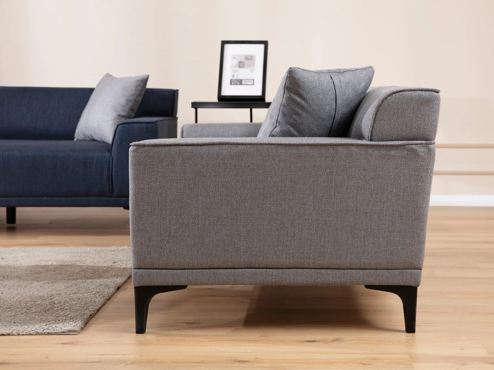 Sofá de 2 Lugares Petra – Cinzento Claro – 165x87x86 cm