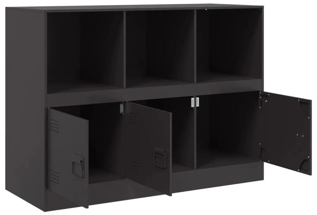Aparador 99x39x73 cm aço preto