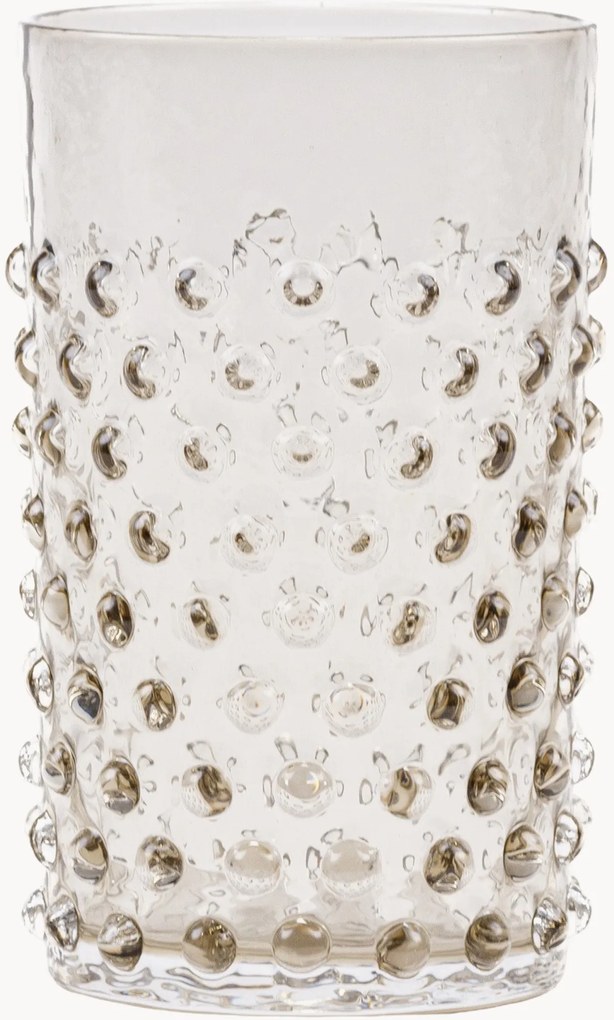 Copos artesanais Opaline Hobnail, conjunto de 6