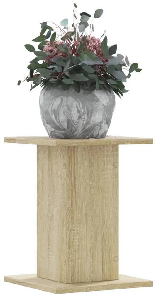 vidaXL Suportes p/ plantas 2 pcs 30x30x40 cm derivados madeira