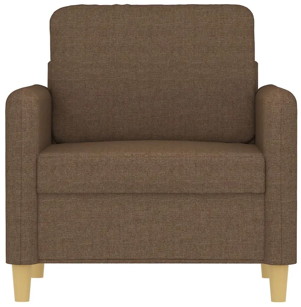 Poltrona 60 cm tecido castanho