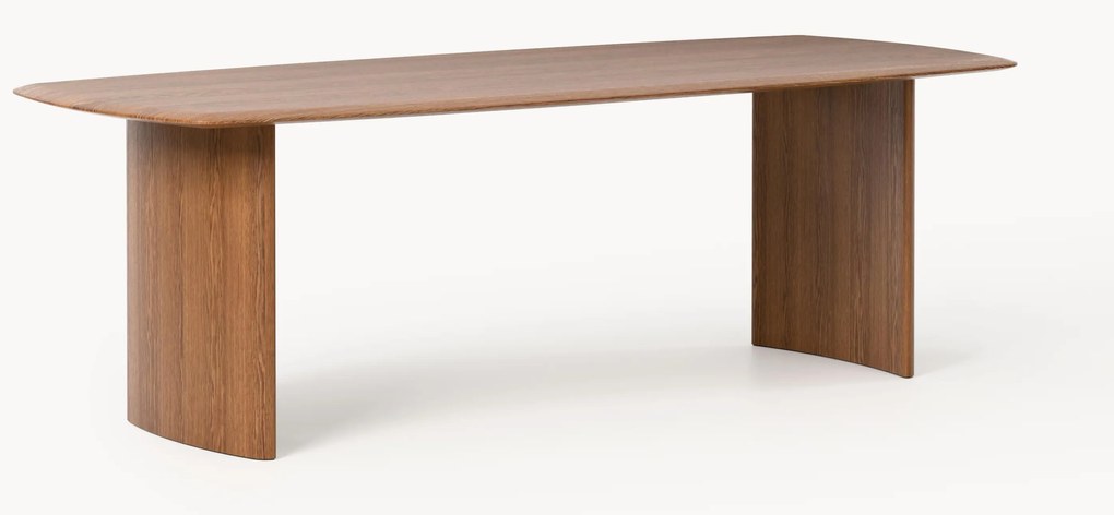 Mesa de jantar em madeira maciça de carvalho artesanal Chandler