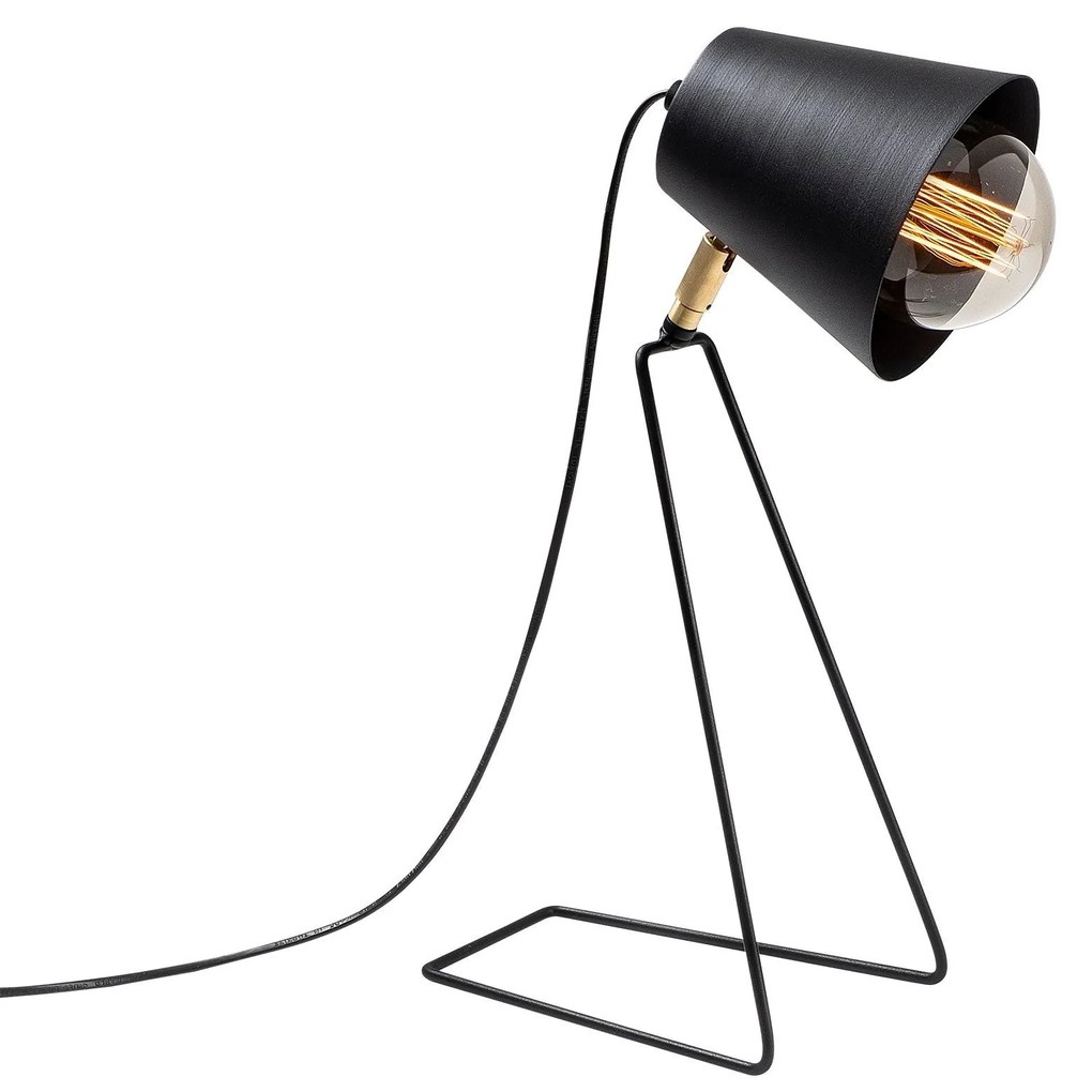 Candeeiro de Mesa Sıvani – Preto – 15 x 25 cm