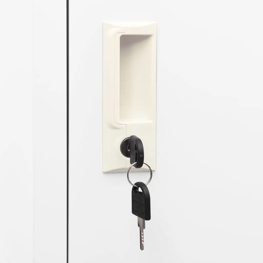 Armário para selas 53x53x140 cm aço branco