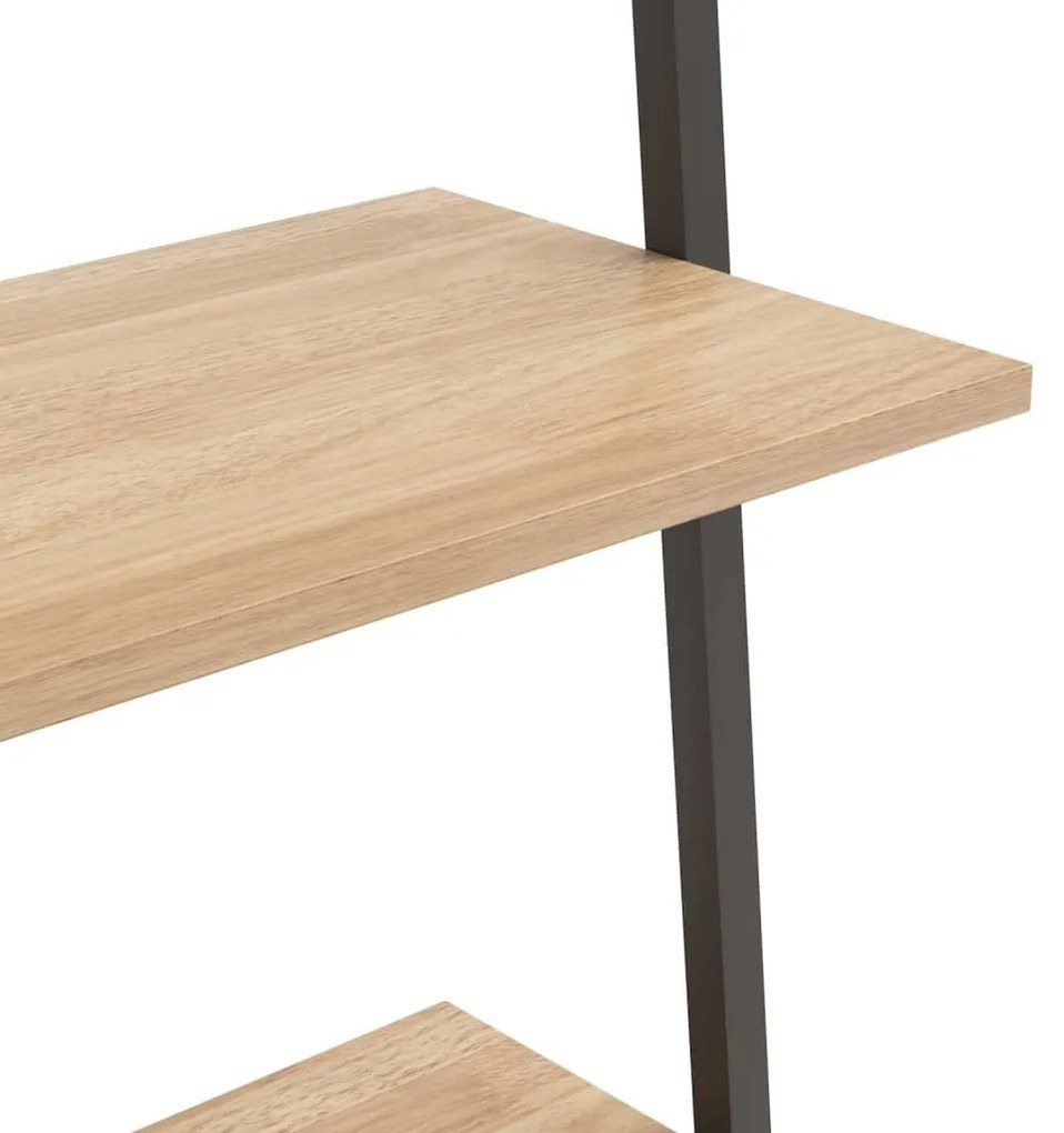 Unidade 4 prateleiras 64x34x150,5 cm castanho-claro e preto
