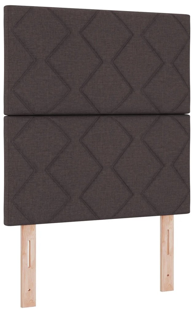 Estrutura de Cama vidaXL Castanho 80x200 cm em Tecido