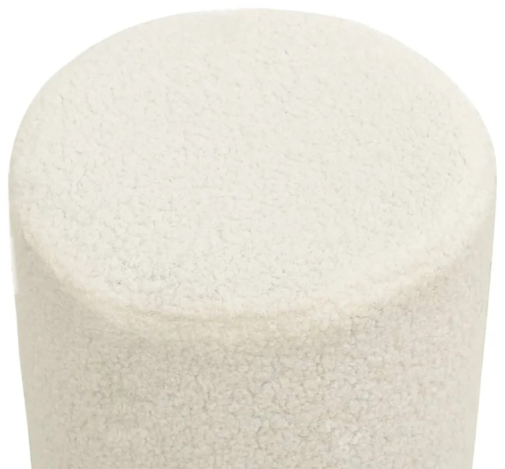 Banqueta redonda velo branco