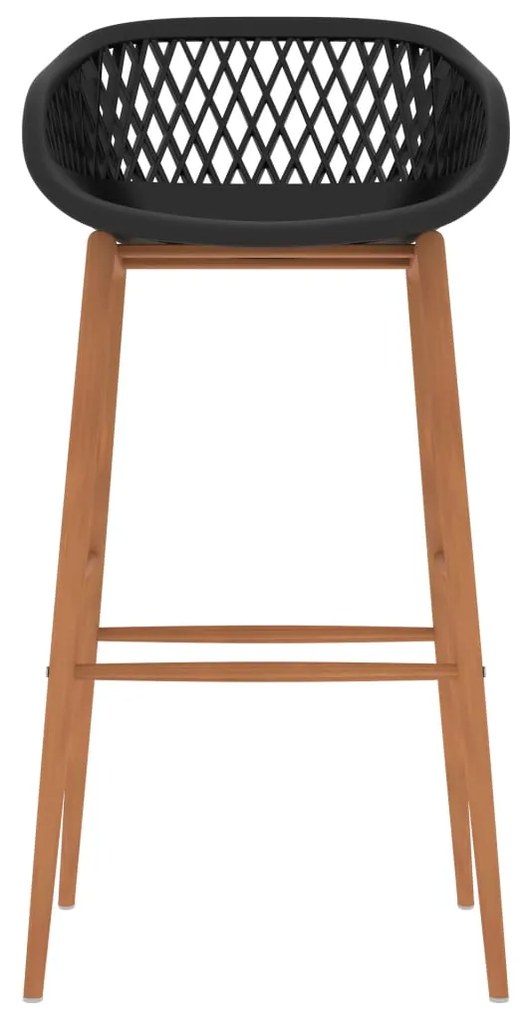 Cadeiras de bar 4 pcs preto