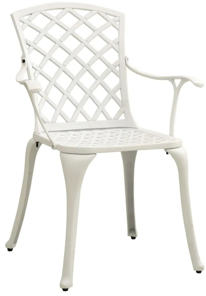 3 pcs conjunto de bistrô alumínio fundido branco
