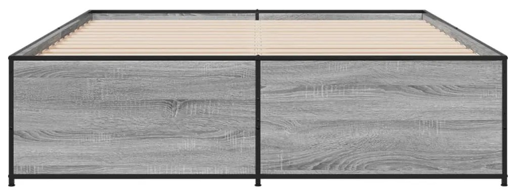Estrutura de cama 160x200 cm derivados de madeira/metal